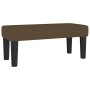 vidaXL Bank, dunkelbraun, Stoff, 70x30x30 cm, passend zum Boxspringbett. Sitzbank für Schlafzimmer.