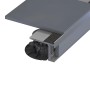 GS Terrassen Quickfixstrebe Alu Blank (6x45x2000mm) für Plattenbelag und seitliche Verblendung.