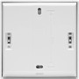 Rückseite des weißen Homematic IP Wandthermostats Basic mit Montagepunkten und 60mm Maßangabe für Hausautomation.