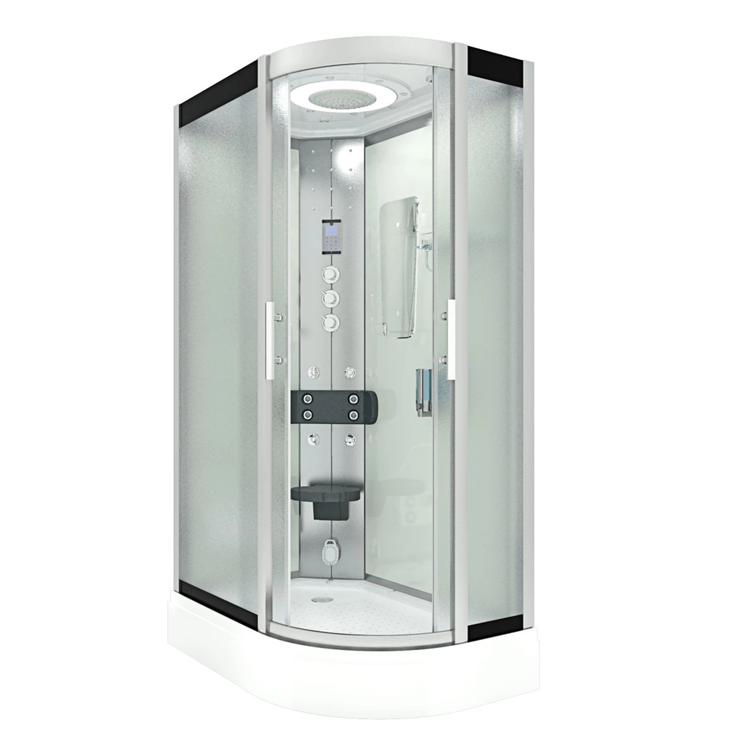 AquaVapore Duschkabine Komplettdusche Fertigdusche Dusche D60-70M1R-EC 80x120 cm