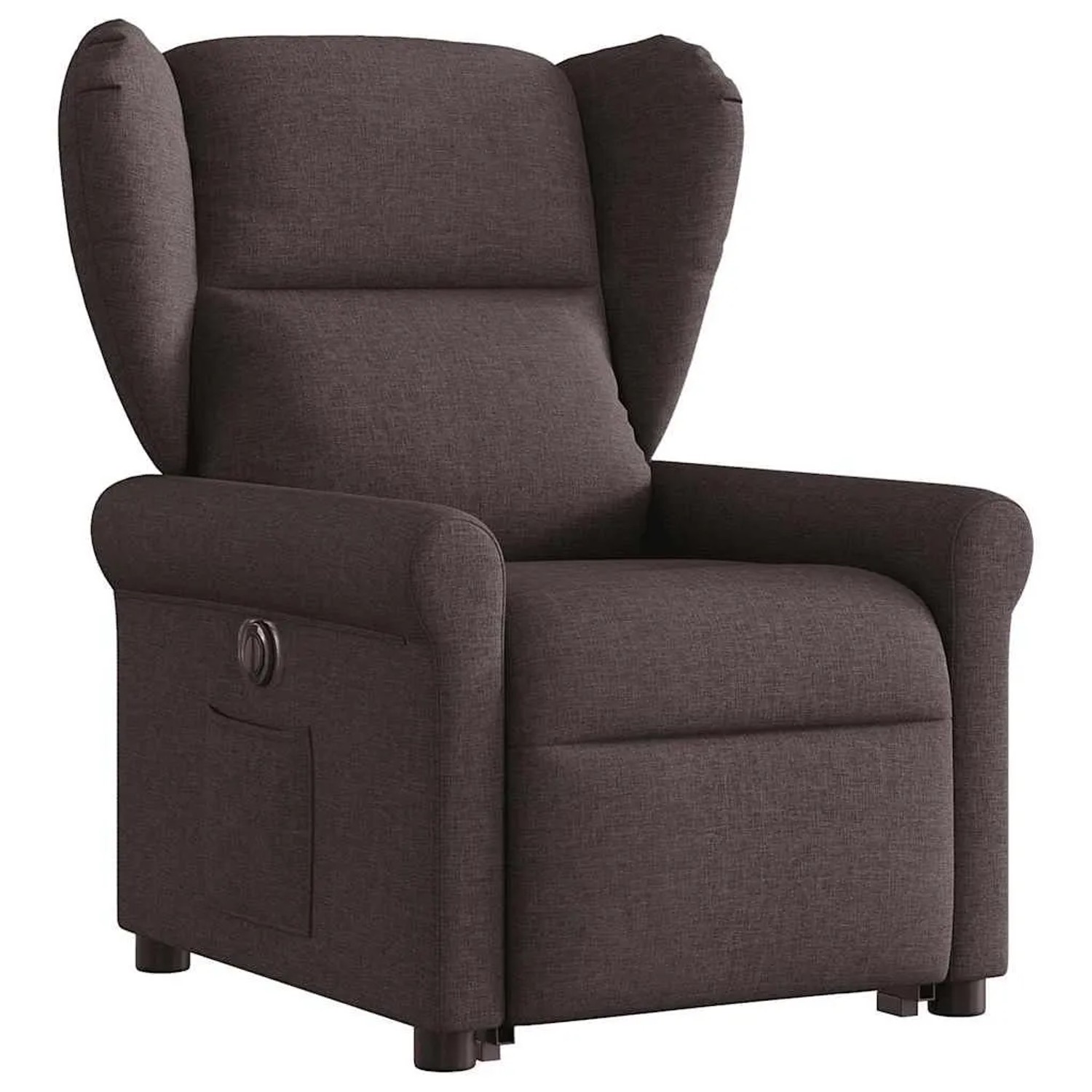 vidaXL Relaxsessel mit Aufstehhilfe Elektrisch Dunkelbraun Stoff 3303399_3