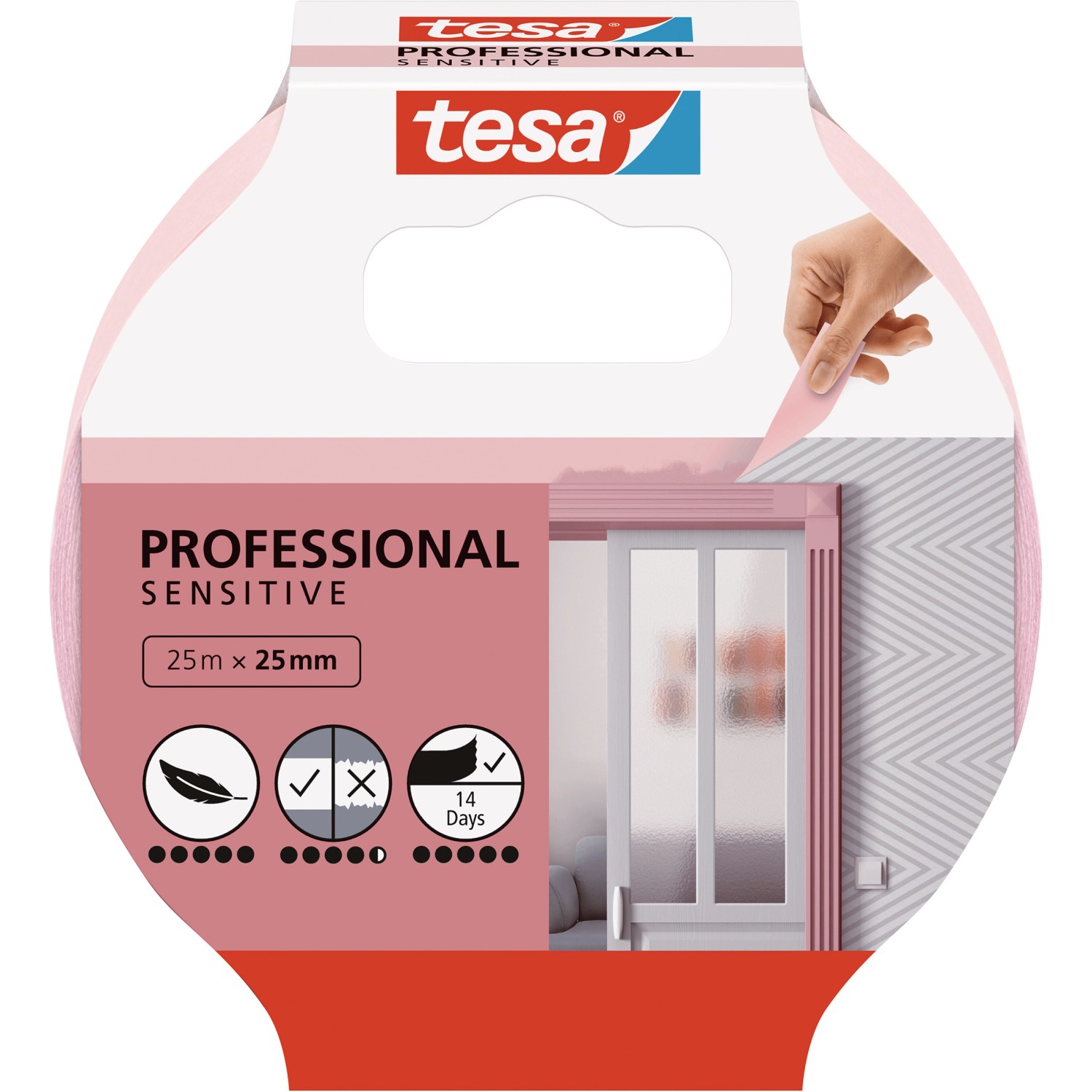 Tesa Malerband Professional Sensitive 25 m x 25 mm