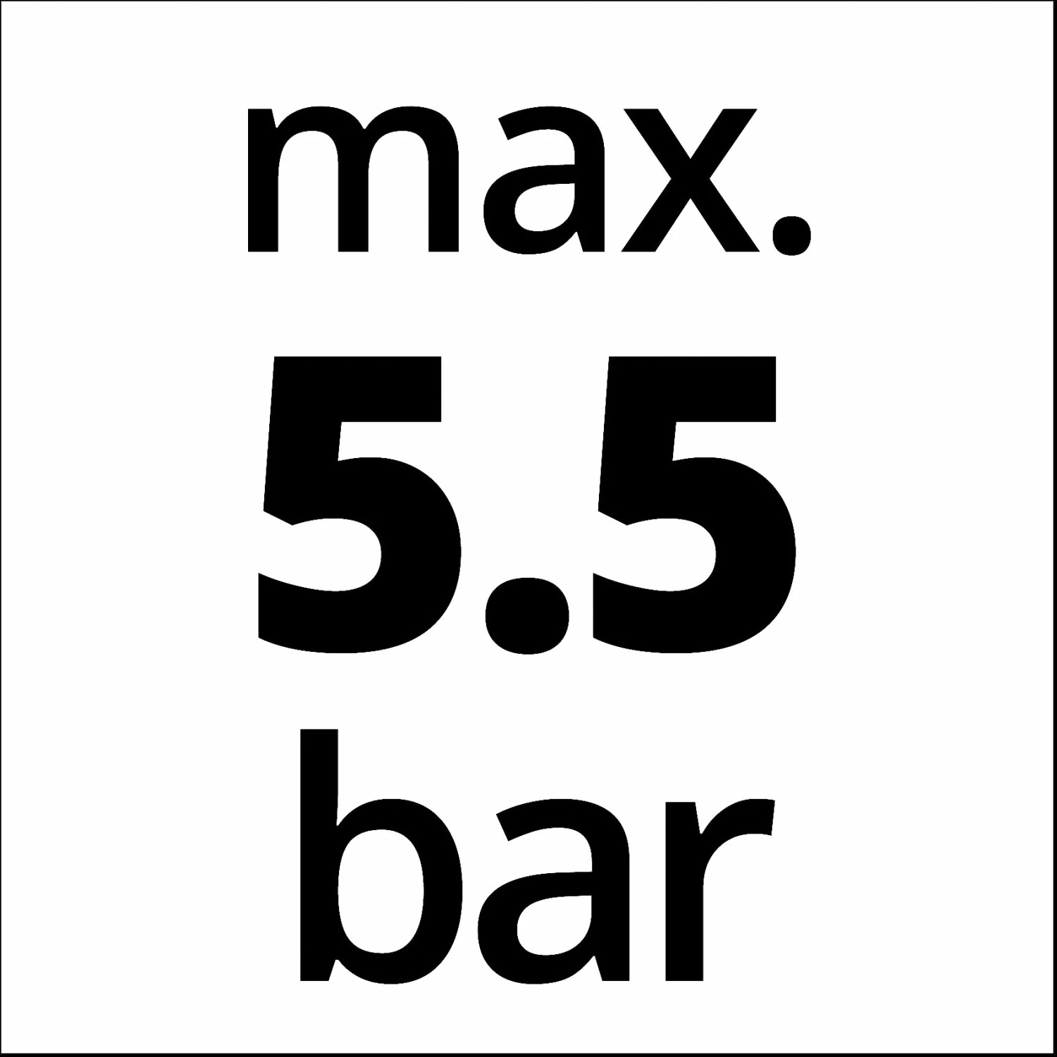 Einhell Vorfilter 25 cm: Maximaler Druck 5.5 bar.