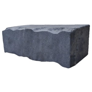 Diephaus Mauerstein Menhire Basalt, 40x20x10 cm, in Bruchsteinoptik für Gartenmauern.