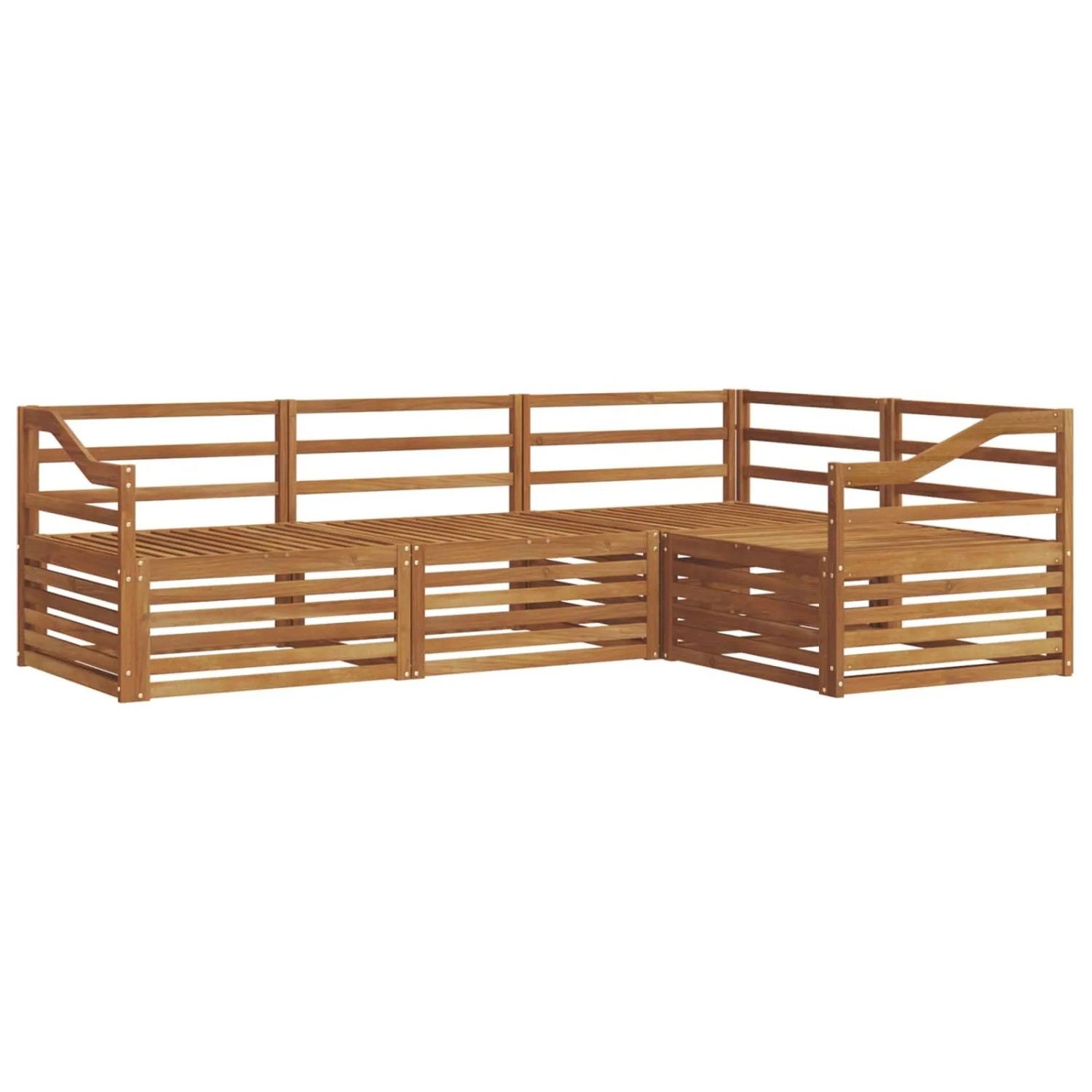vidaXL Outdoor-Sofagarnitur 4-Tlg Natur 3373394