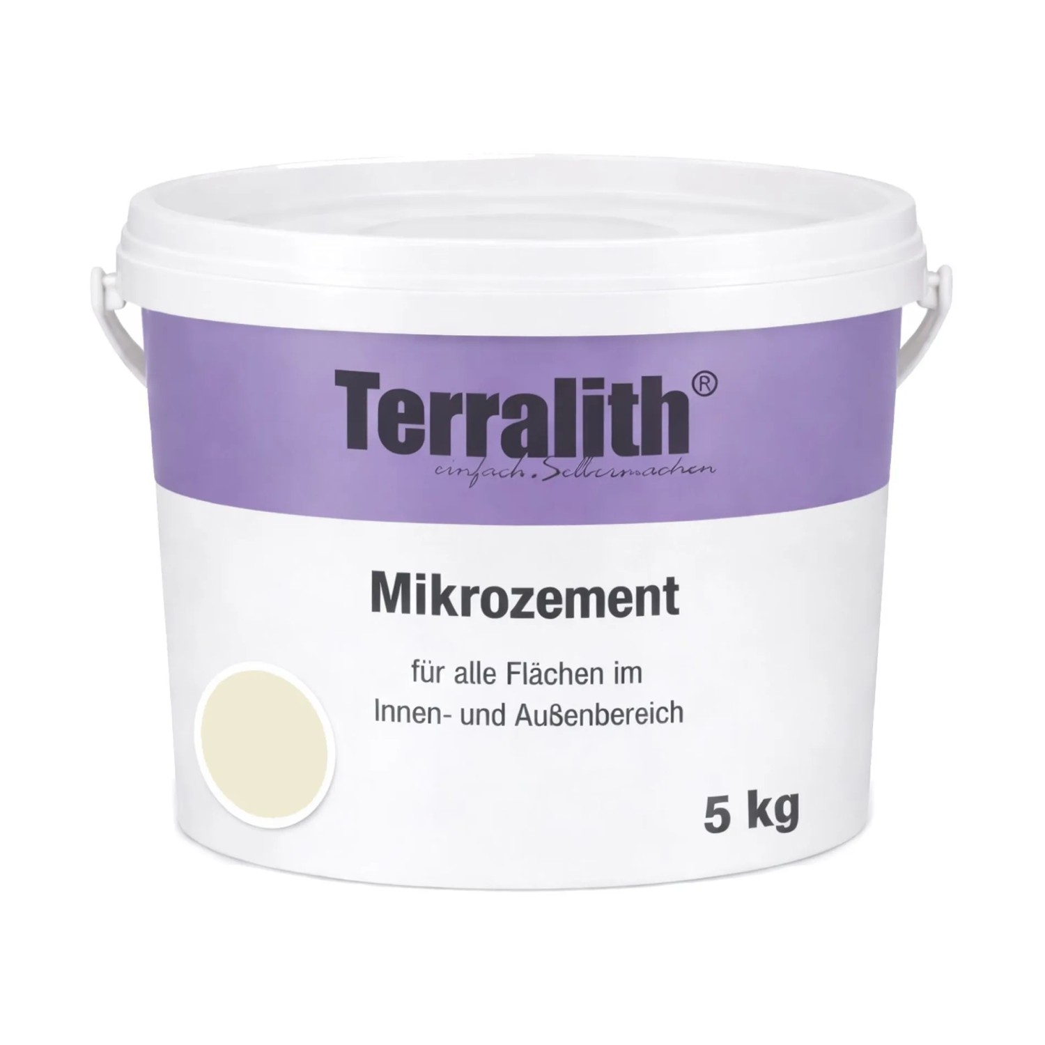 Terralith Mikrozement Fix & Fertig LFW0012 Elfenbein 5kg Fein 3,5qm