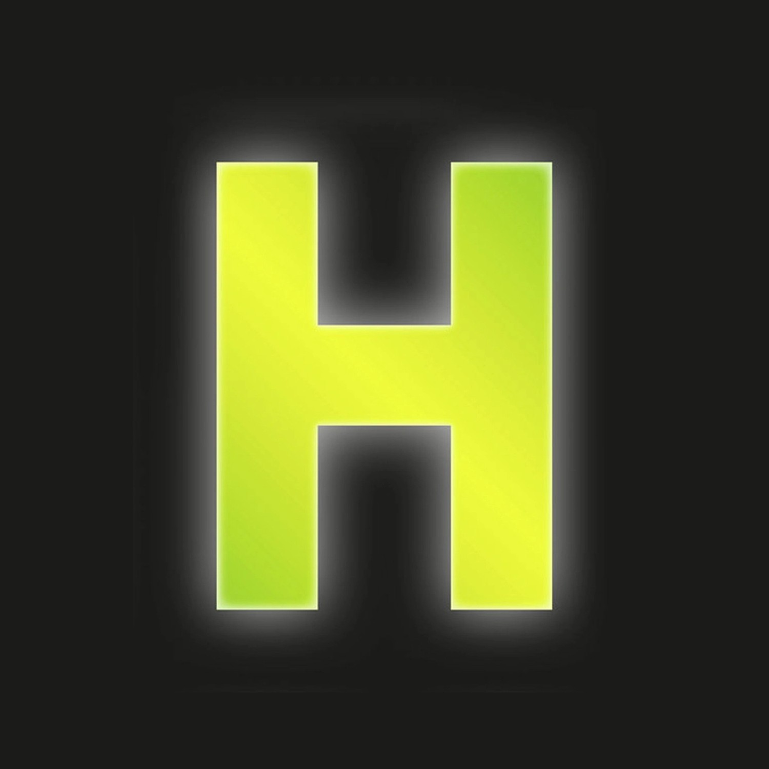 Conacord Klebebuchstabe H Reflektierend 8 cm Gelb günstig online kaufen