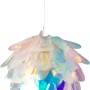 Irisierende Näve Pendelleuchte Fora mit floralem Design. Dekorative Hängelampe für Wohn- und Schlafzimmer.