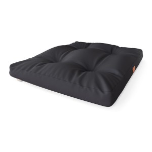 Knuffelwuff Hundekissen Gatsby, Cordura, 75x50cm, Schwarz. Robustes, schwarzes Hundebett.