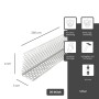 Silberner Aluminium Lüftungswinkel, 200cm lang, gelocht, für Dach & Fassade. 20 Stück. Korrosions- & witterungsbeständig.