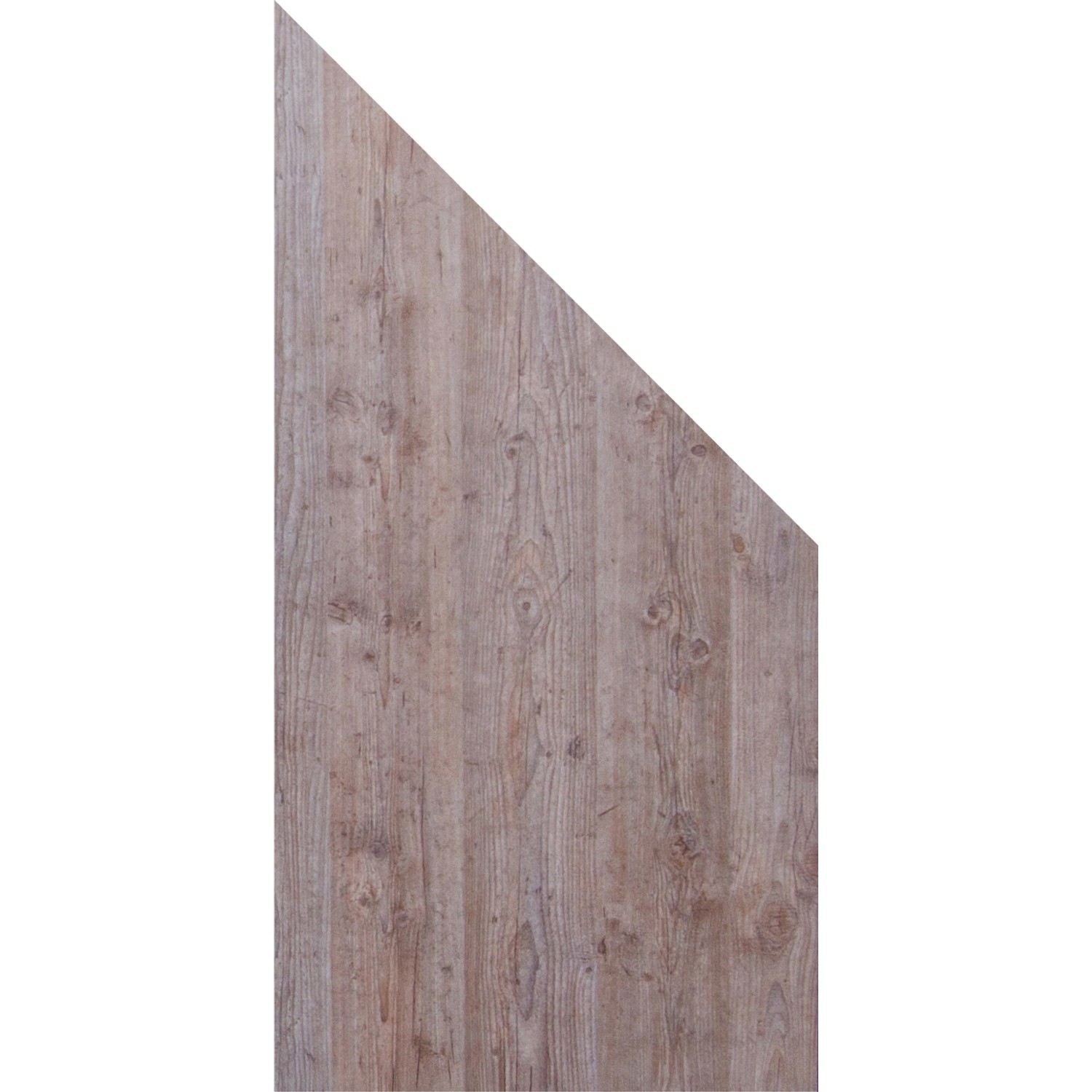 GroJa Sichtschutz Premo Schräg 90 cm x 180/90 cm x 0,8 cm Holzoptik