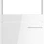 Weißer Optifit Hochschrank Rurik986 für Backofen und Kühlschrank, 60 cm breit.