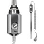 ECD Germany Badheizkörper Heizstab 600W, 300x800mm, Chrom
