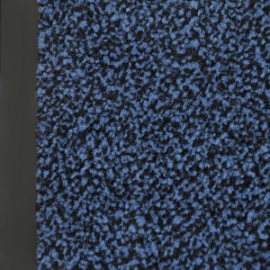 Blaue Karat Schmutzfangmatte SKY, 80x120 cm. Fußmatte mit meliertem Flor für den Eingangsbereich.