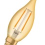 Osram LED-Leuchtmittel E14 Kerze, 2,5W, warmes Licht für Wohnräume.
