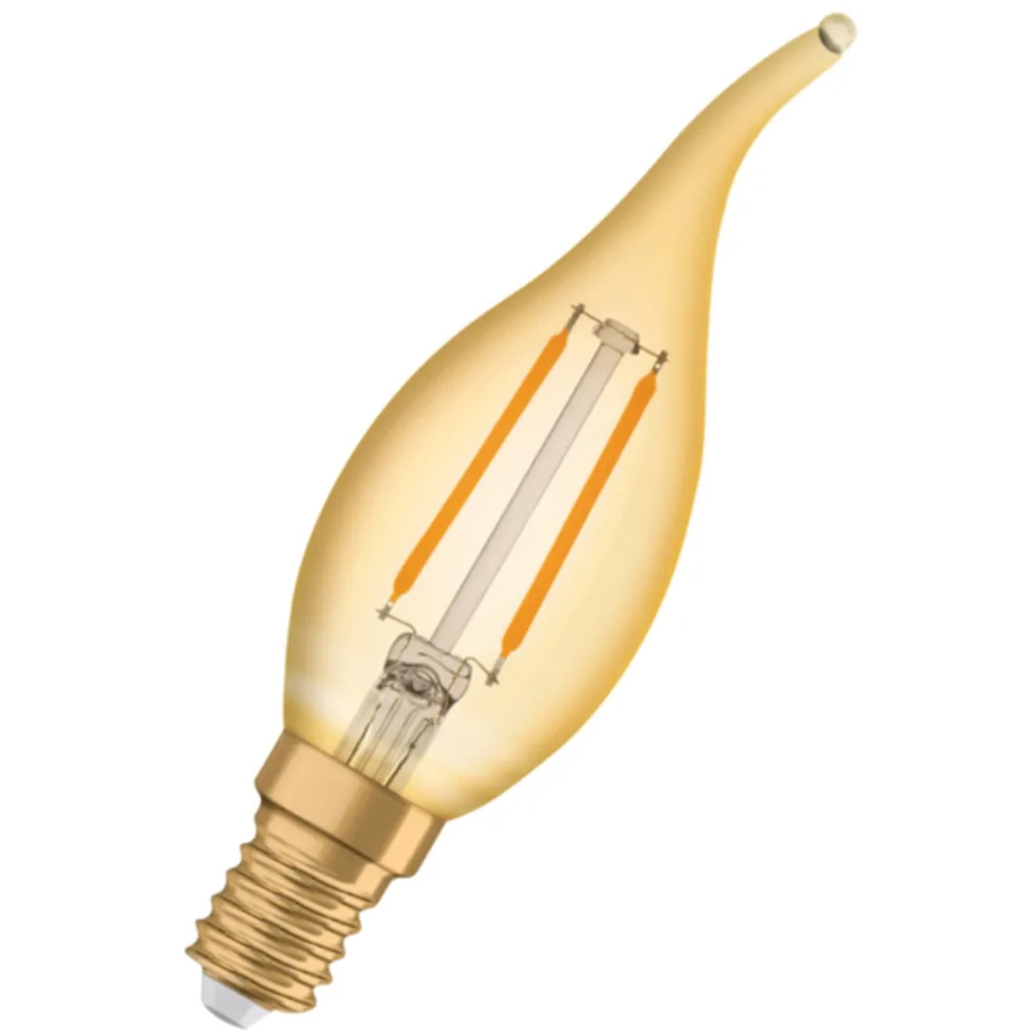 Osram LED-Leuchtmittel E14 Kerze, 2,5W, warmes Licht für Wohnräume.