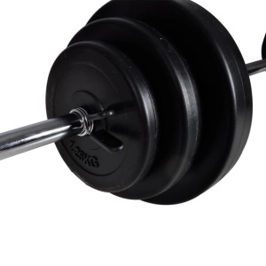vidaXL Langhantel 2 Kurzhantelset 30,5kg 90377