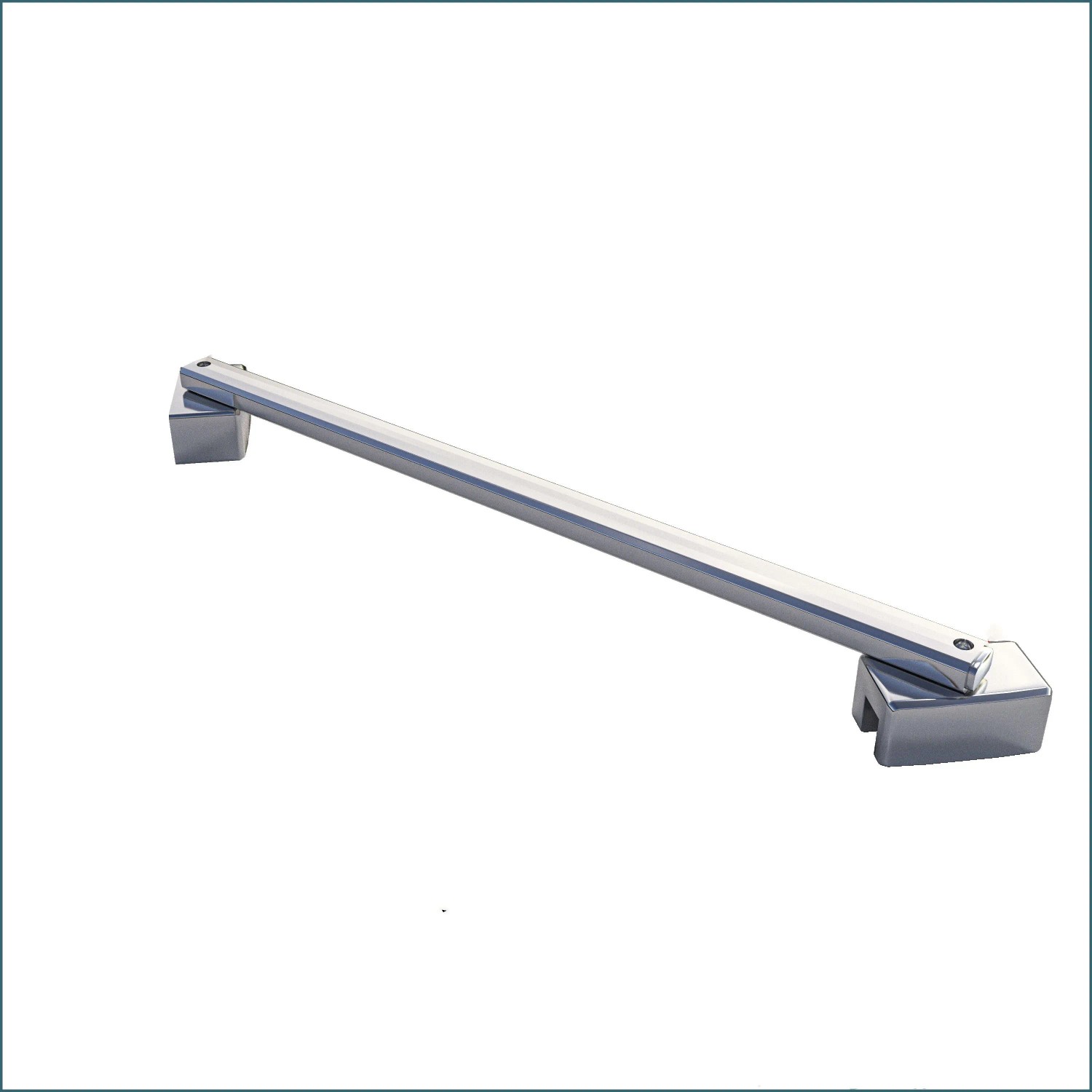 AICA 30cm Diagonal Wandhalterung Chrom Glänzend Für 6-8mm Duschkabine Duschwand Walk In Glaswand