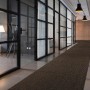 Brauner Primaflor Sauberlauf Magnum Teppichläufer im Flur, 100x200 cm.