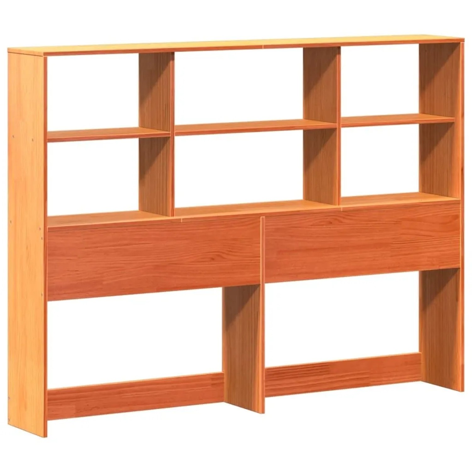 vidaXL Kopfteil mit Stauraum Wachsbraun 160 cm Massivholz Kiefer 855656