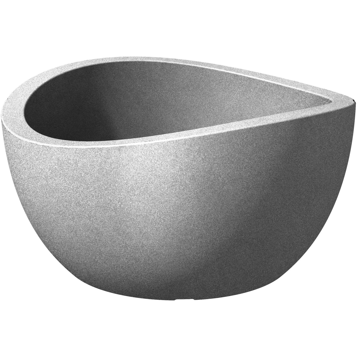 Scheurich Pflanzschale Wave Globe Bowl Ø 39 cm Stony Grey günstig online kaufen