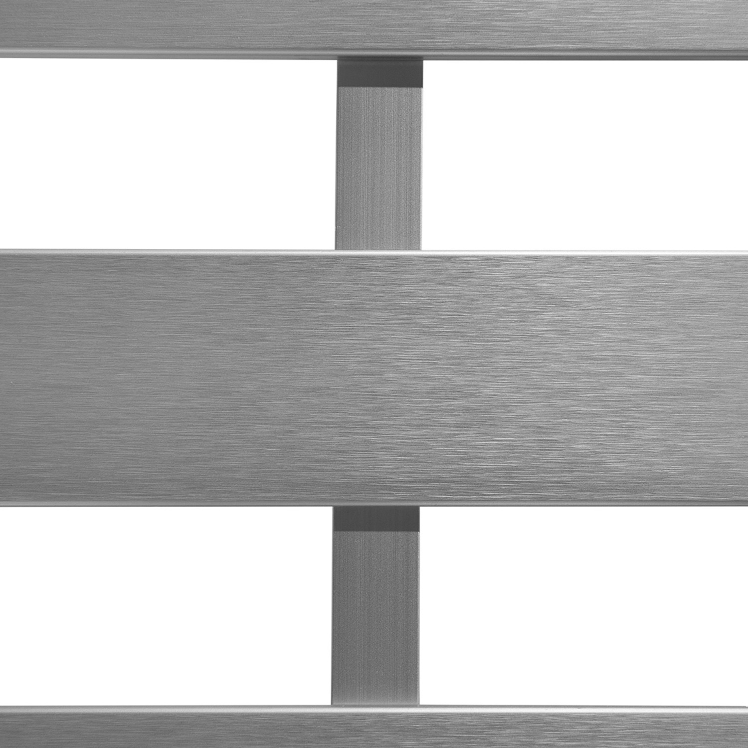 Detailansicht des grauen Beliani Gartenstuhls (70x77x80) mit Aluminiumrahmen.