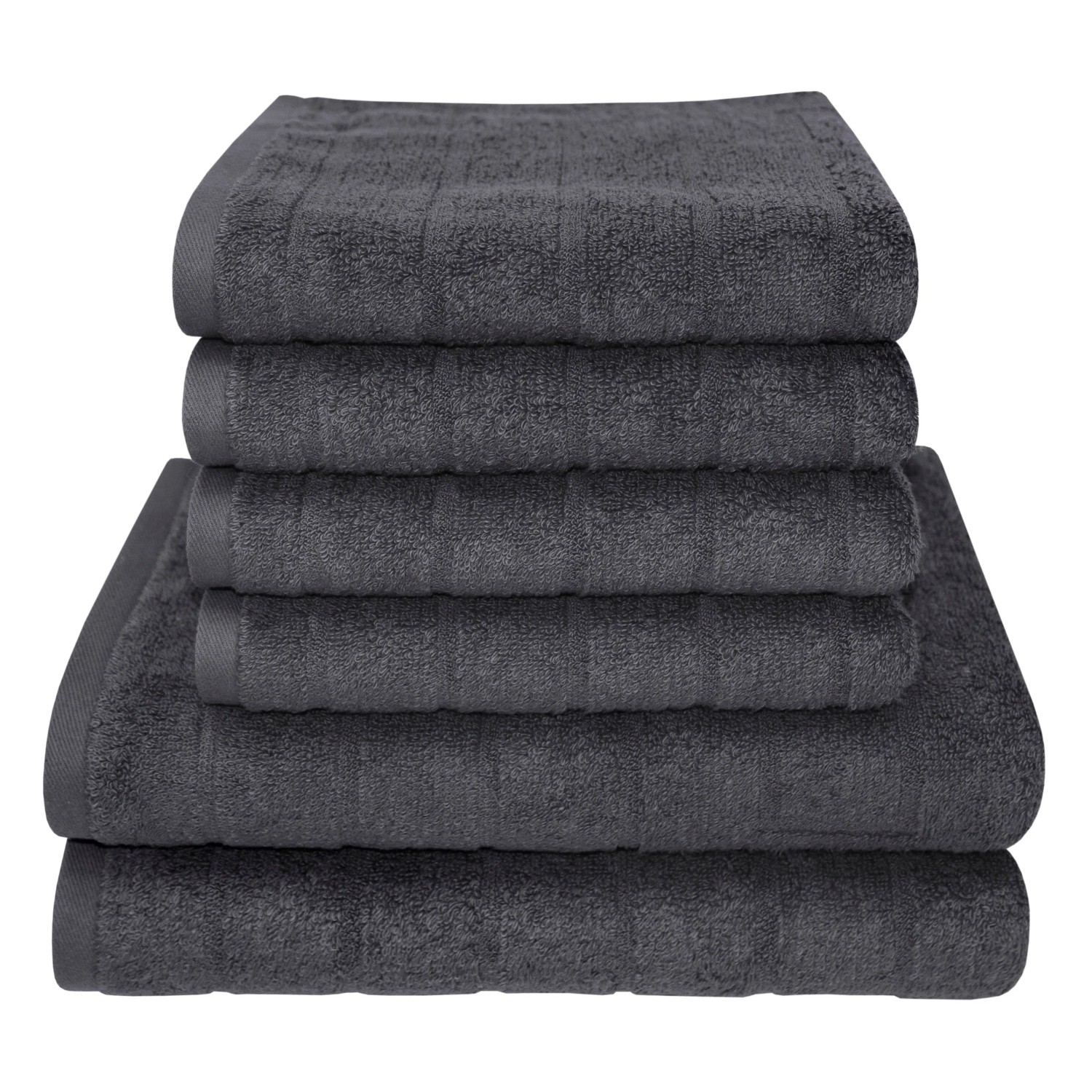 Dyckhoff Handtuchset Queens Anthrazit 6-tlg.