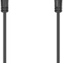 Schwarzes Hama Audio-Verlängerungskabel, 3,5 mm Klinke (Stecker/Kupplung), 5 m.