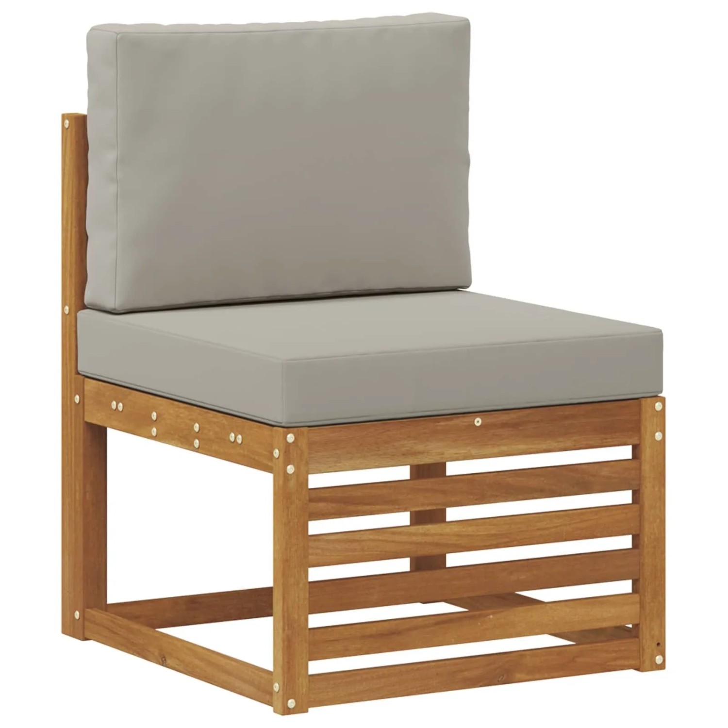 vidaXL Outdoor Mittelsofa Massivholz Akazie Natur 900491