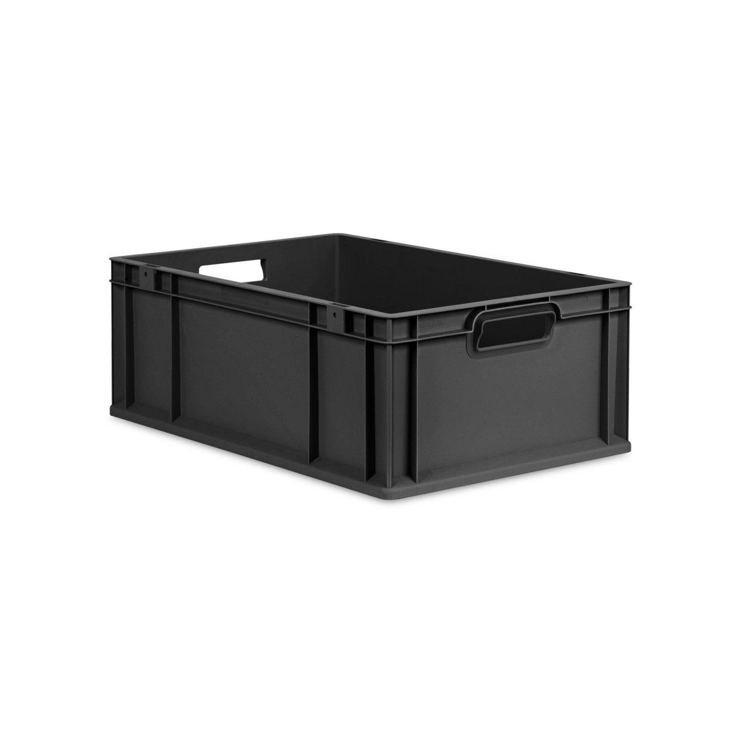 PROREGAL Eurobox Nextgen Grip HxBxT 22x40x60cm 44 Liter Griffe Offen Schwar günstig online kaufen