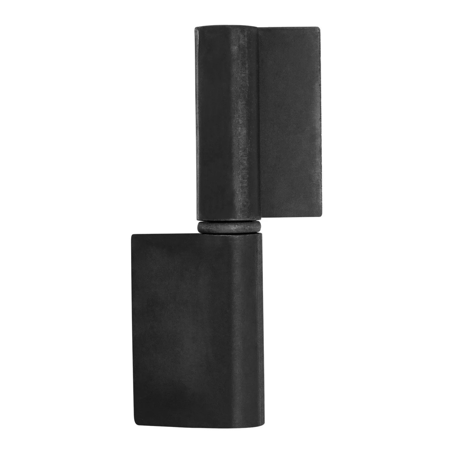 SOTECH Anschweißband Außen Ø25 mm Höhe 150 mm mit Langer Fahne Stahl Schwarz