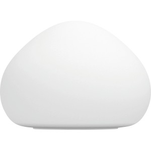Weiße Philips Hue Wellner Tischleuchte mit Dimmer für warmweißes bis kaltweißes Licht.