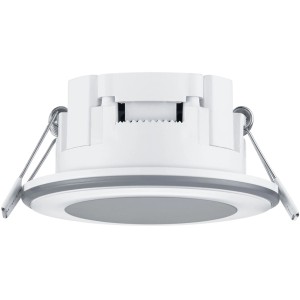 Weißer Trio LED Einbauspot Aura, 5W, 450lm, für Deckenmontage.