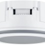 Weißer Trio LED Einbauspot Aura, 5W, 450lm, für Deckenmontage.