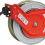 Holzmann Druckluftschlauchaufroller LSR10HQ mit Wandhalterung, orange/grau.