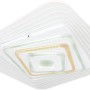 Moderne, dimmbare LED Deckenleuchte Jocelyn, 50 cm, in Weiß mit Farbwechsel für Smart Home.