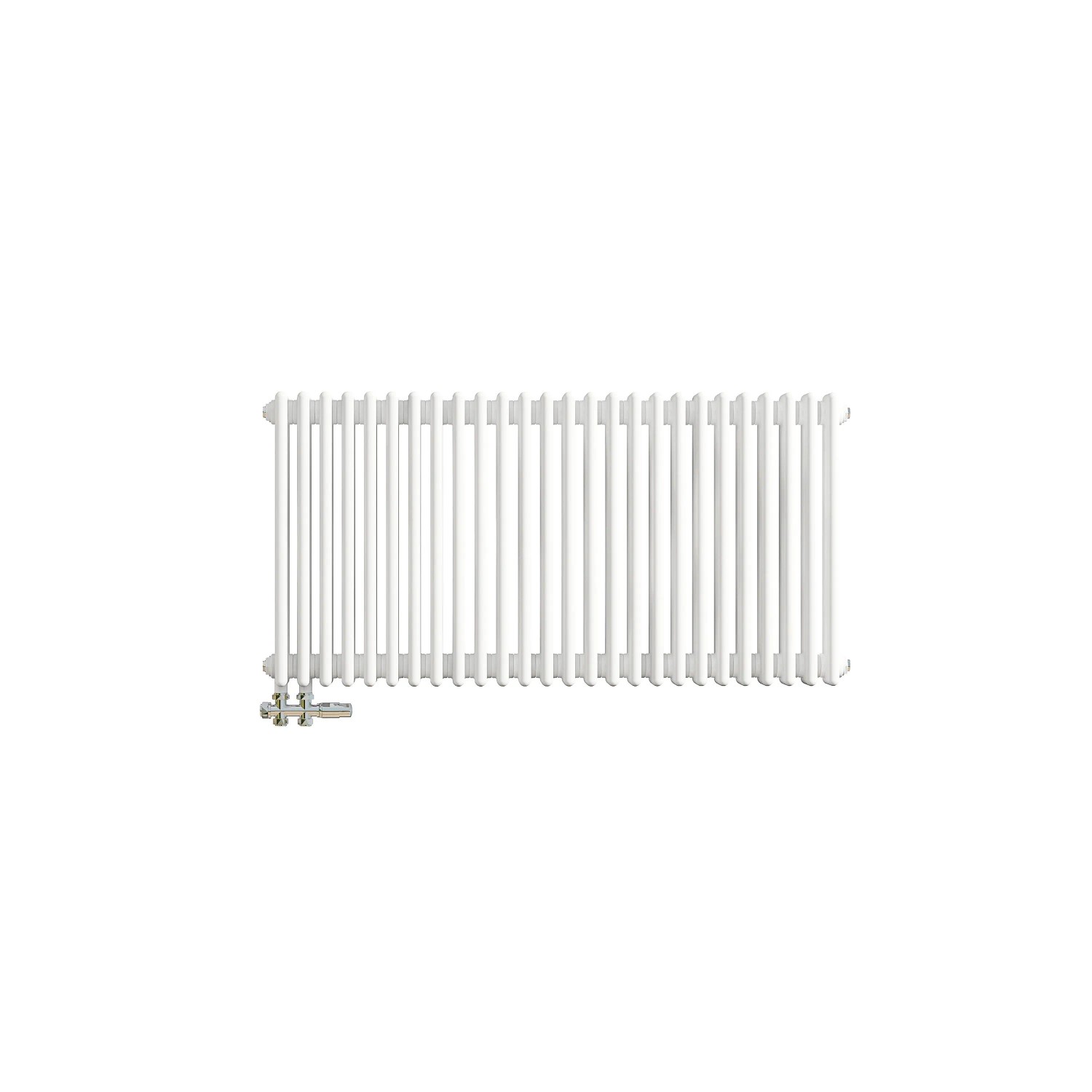 AICA Traditioneller Gusseisenstil 3 Spalten Heizkörper 600 x 1190 mm Weiß 1820W