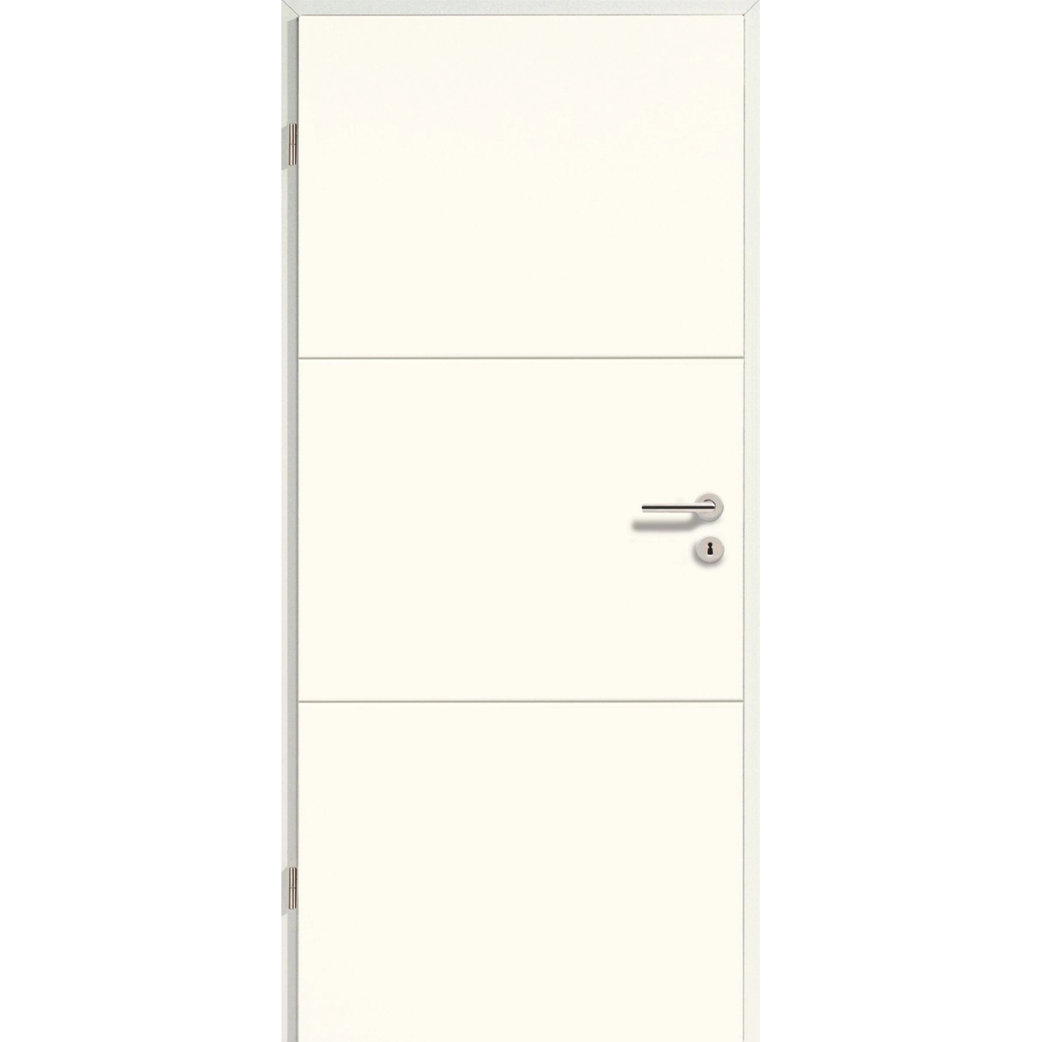 GetaDoor Designtür Brillant Line Typ 2510 Weißlack 198,5 cm x 73,5 cm DIN L