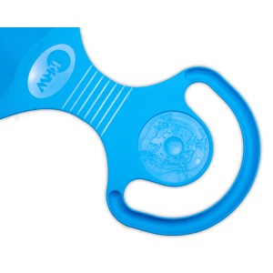 KHW Rutschteller Snow Glider, iceblue, mit Griffen. Schlitten für Kinder.