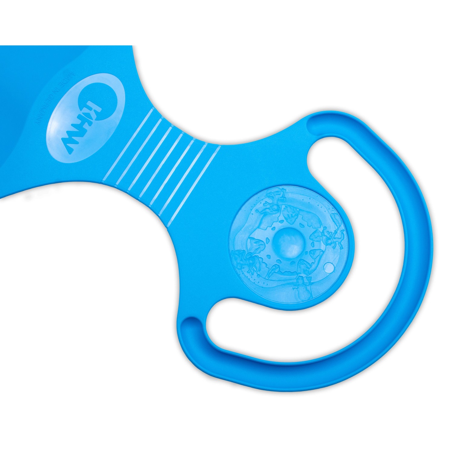 KHW Rutschteller Snow Glider, iceblue, mit Griffen. Schlitten für Kinder.