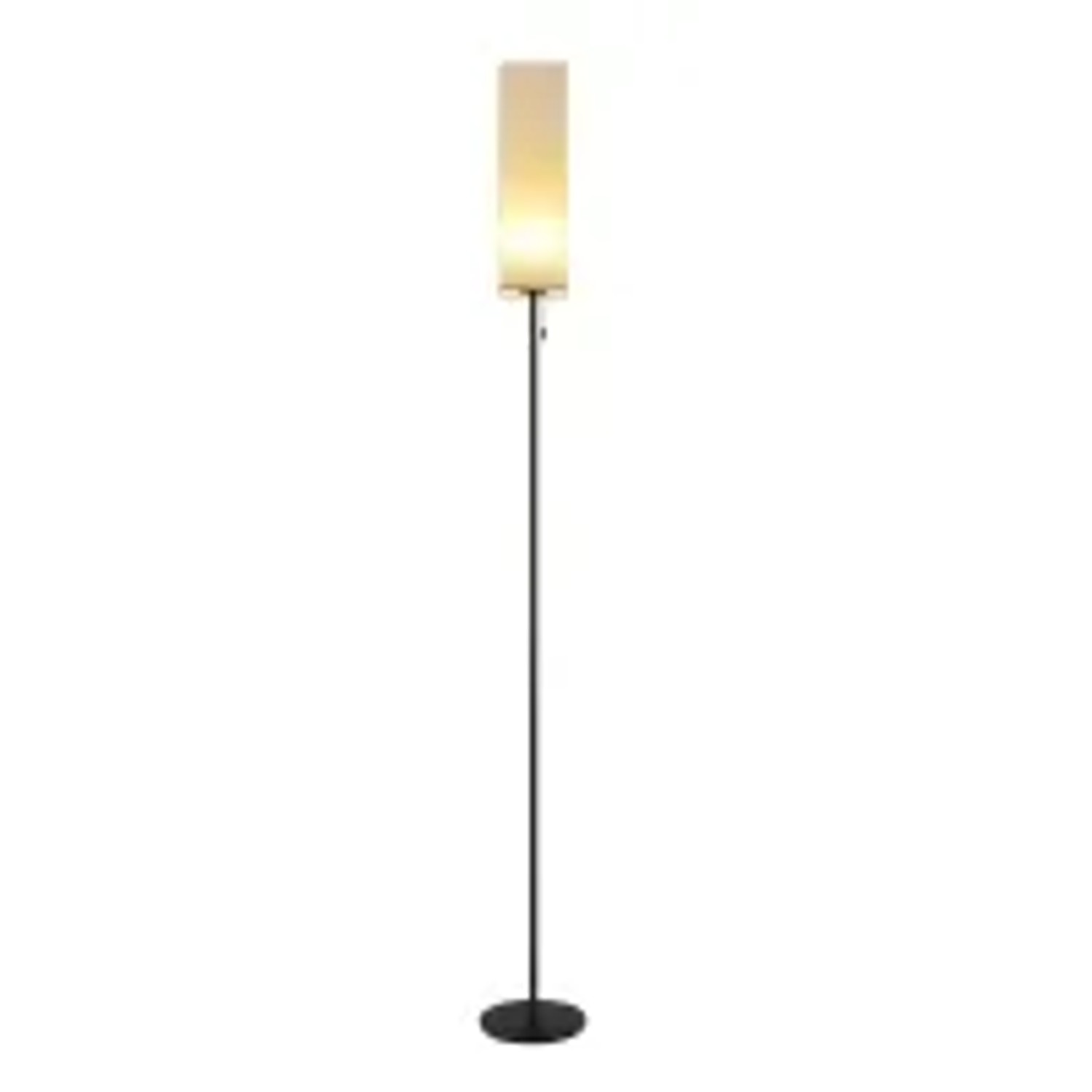 NETTLIFE LED Stehlampe aus Textil L151cm Schwarz