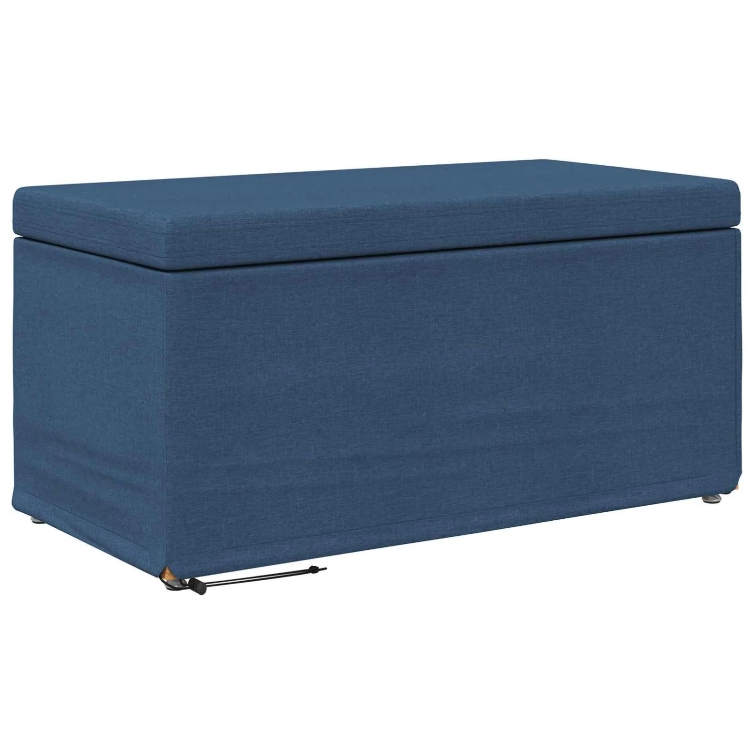 vidaXL Hocker Blau 81 x 41 x 40 cm Stoff und Pressholz 876778