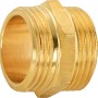 Gewinde-Doppelnippel, 33,3 mm (R 1), aus Messing für Rohrverbindungen.