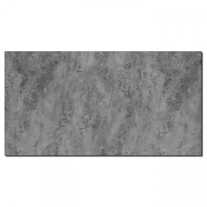 Aluverbund Wandpaneel in Betonoptik, grau, glänzend, 60x120cm. Ideal als Dusch- oder Küchenrückwand.