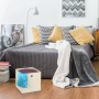 Relaxdays Faltbox 4er Set Polyester Beige Zusammenfaltbar 30 cm x 30 cm x 30 cm_5
