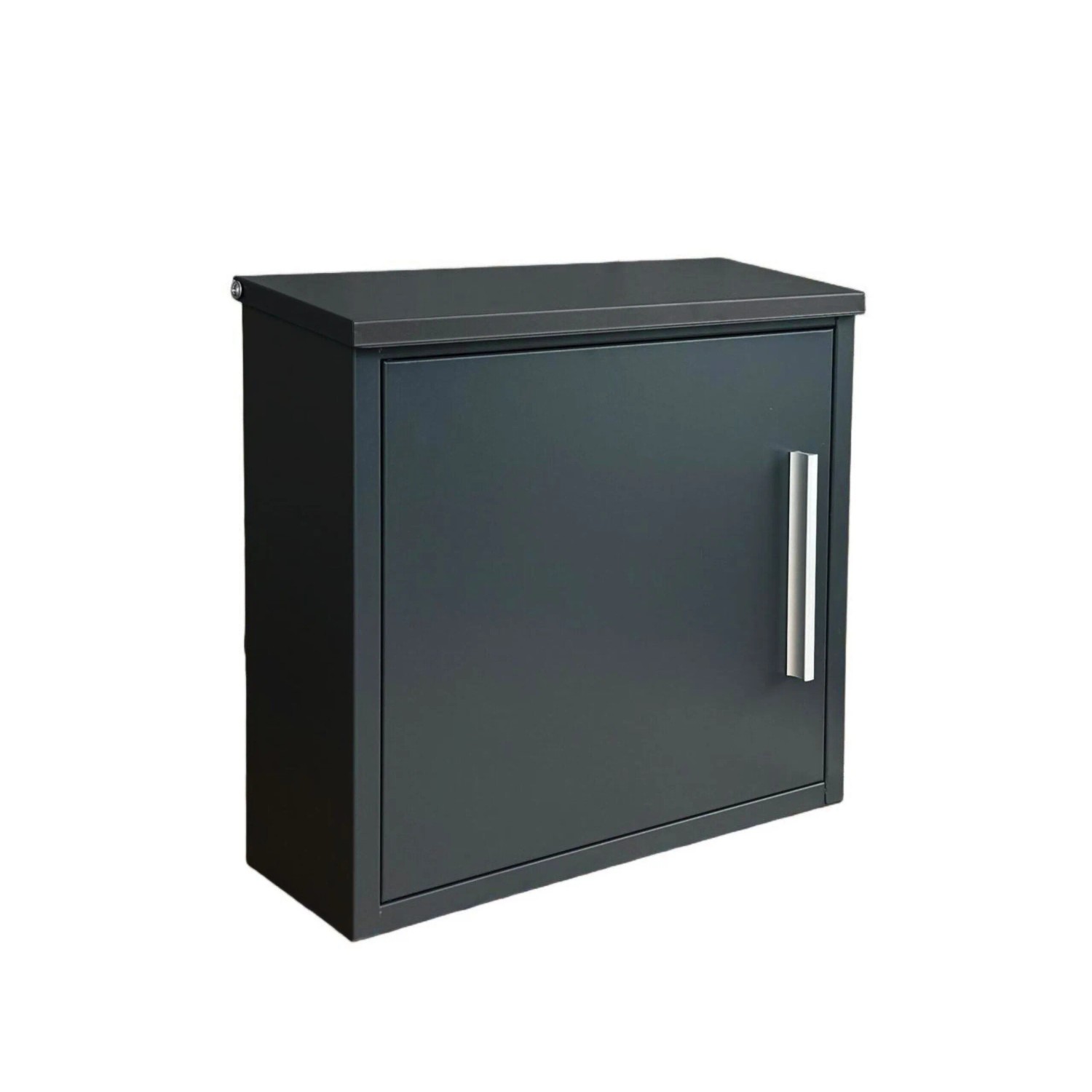 Relaxdays Wandbriefkasten Eisen Schwarz Wetterfest Rostfrei Abschließbar 35 cm x 33 cm x 12 cm 2,3 kg