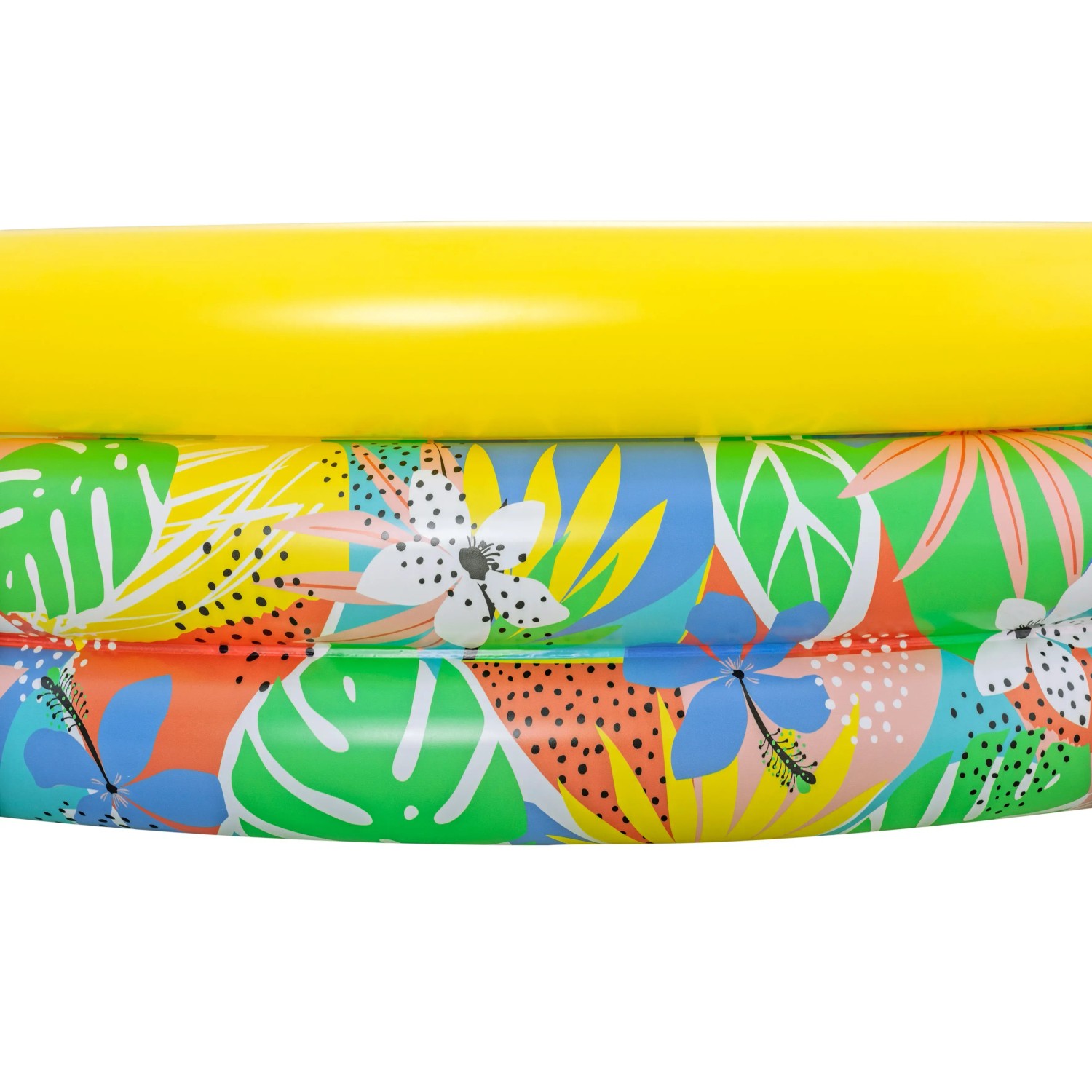 Bestway Planschbecken Floral Paradise, Ø 168cm, mit bunten Blumen und Blättern.
