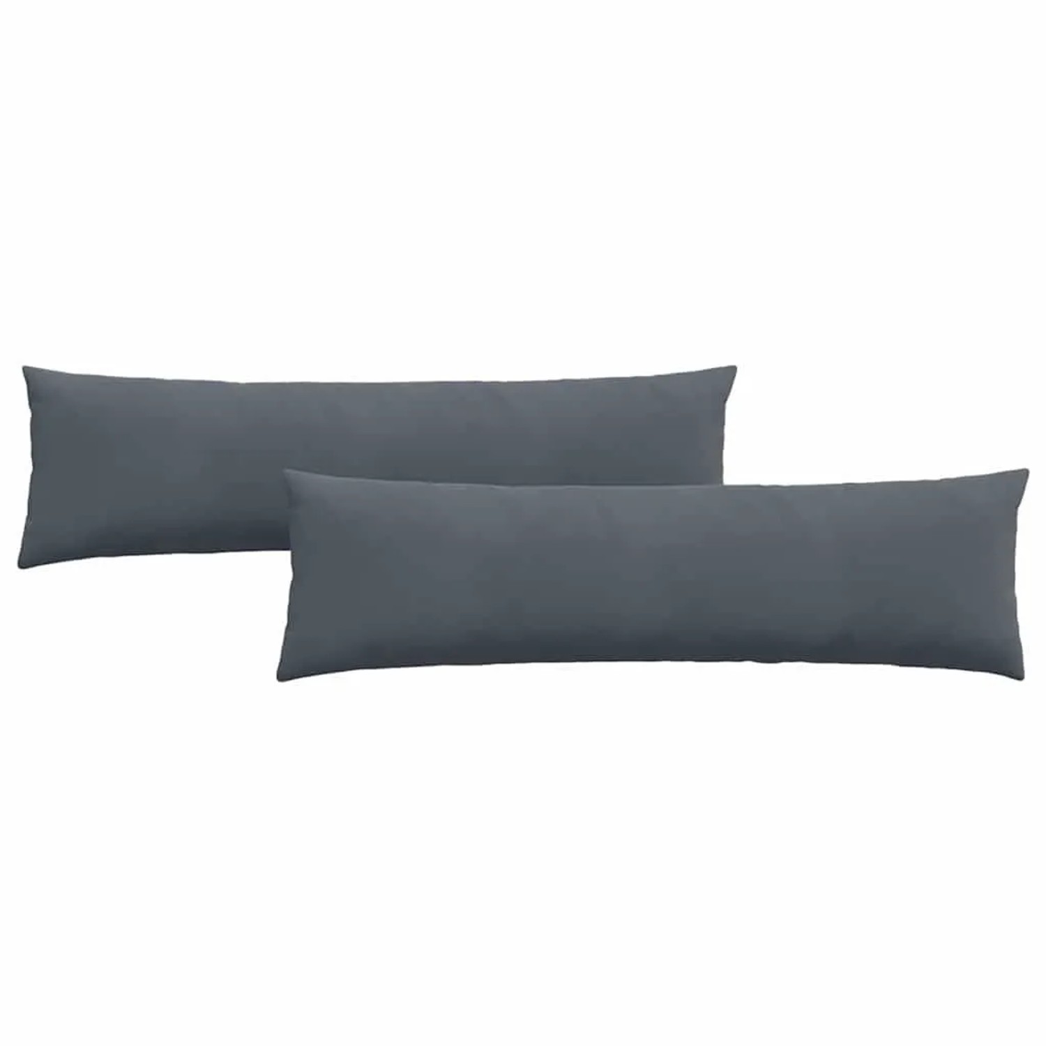 vidaXL Sofakissen 2 Stück Dunkelgrau 145 x 40 cm Cordstoff 42013843