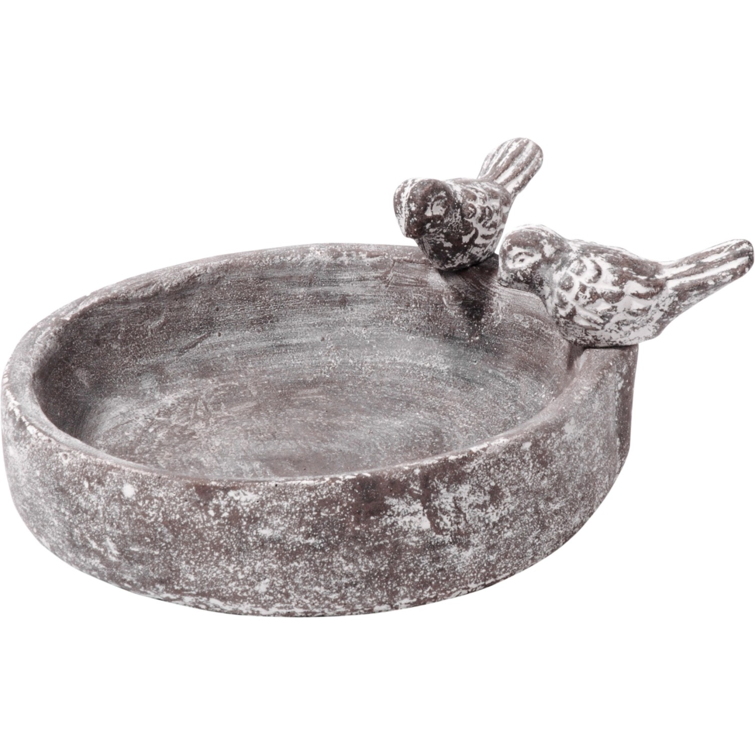 Dobar Klassische Vogeltränke Pool-Oase 18 cm x 18 cm x 4,5 cm Grau