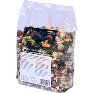 Dobar Eichhörnchenfutter-Set, 6kg Sack mit Nüssen, Saaten und Getreide.